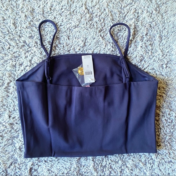 Anthropologie Eva Franco  🆕 | 🎄Cropped Spaghetti Strap Ponte Trench Blouse. - Picture 6 of 12